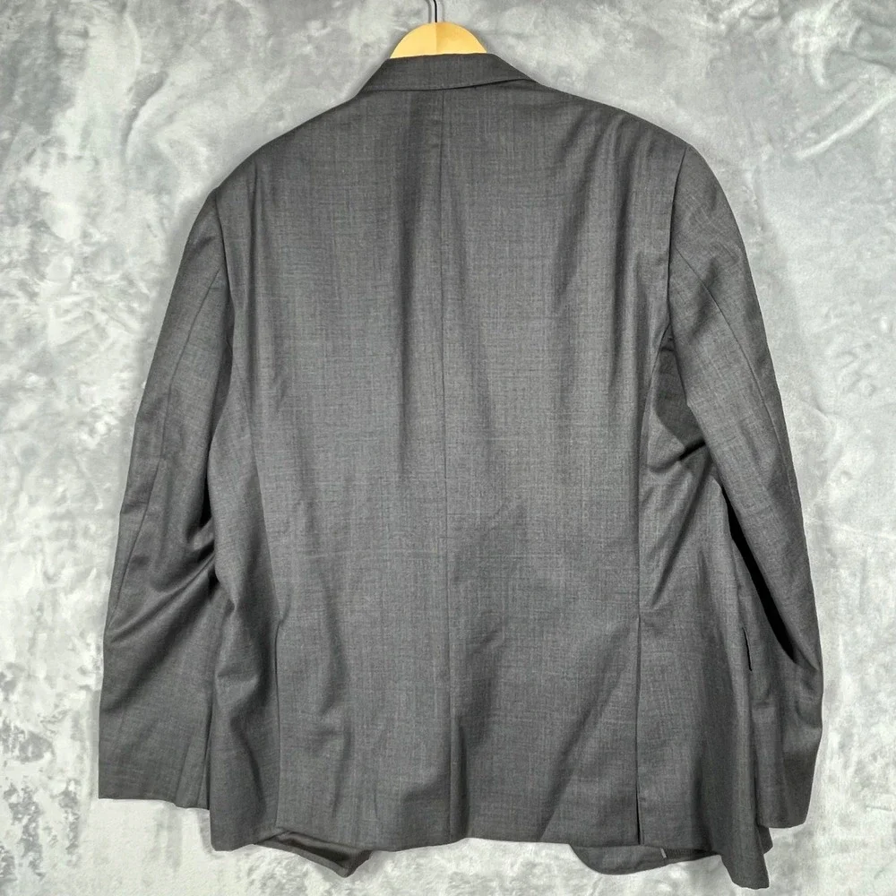 Emporio Armani G Line Blazer Mens 56 Charcoal Super 130s Virgin Wool W1VGUD